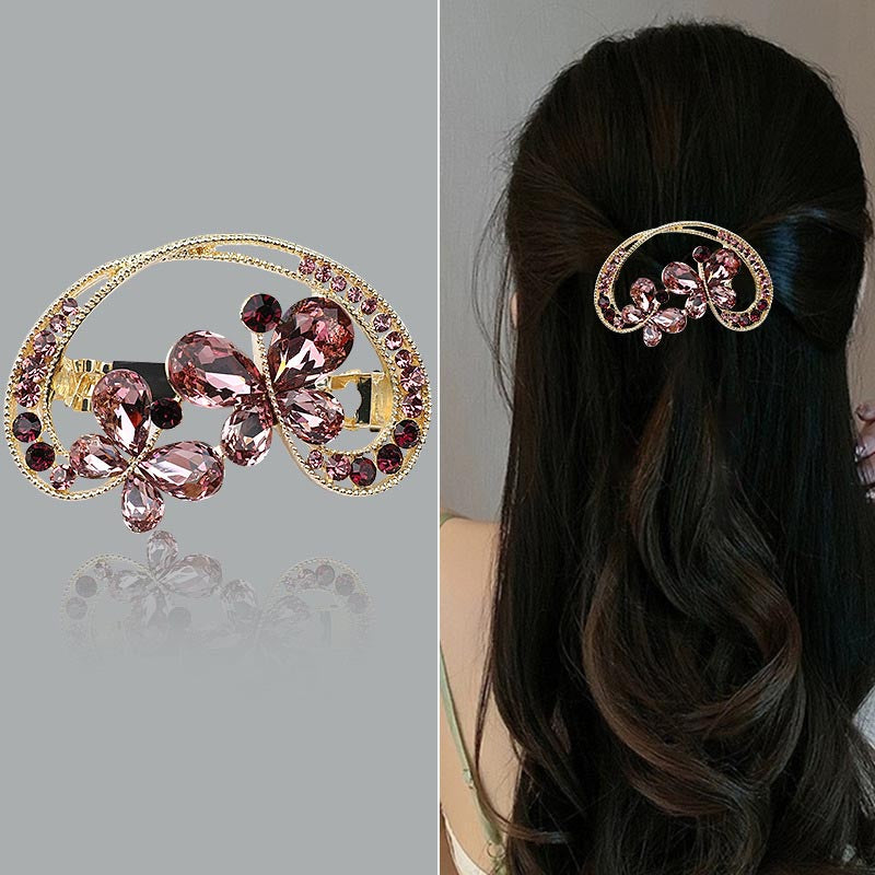 Stylish Crystal Spring Hair Clips