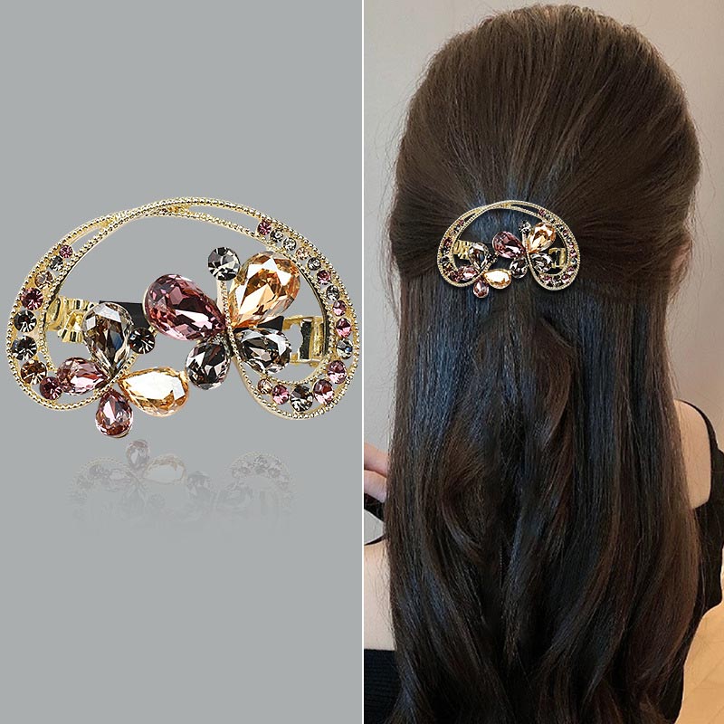 Stylish Crystal Spring Hair Clips