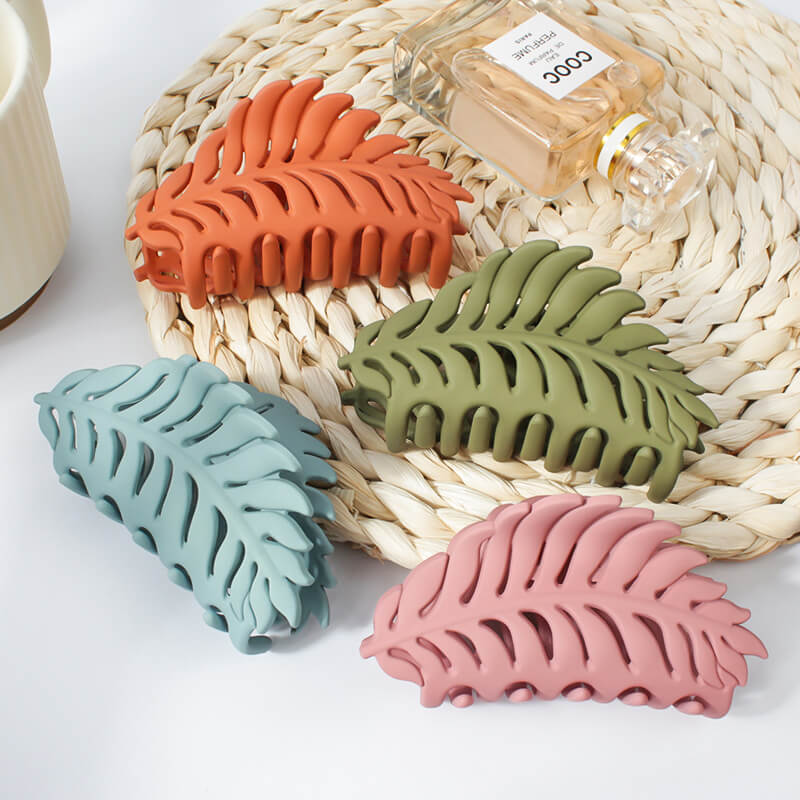 Vintage French Leaves Hair Claw Clips