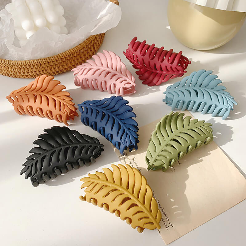 Vintage French Leaves Hair Claw Clips