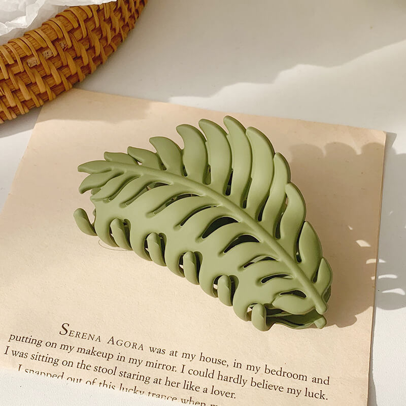 Vintage French Leaves Hair Claw Clips