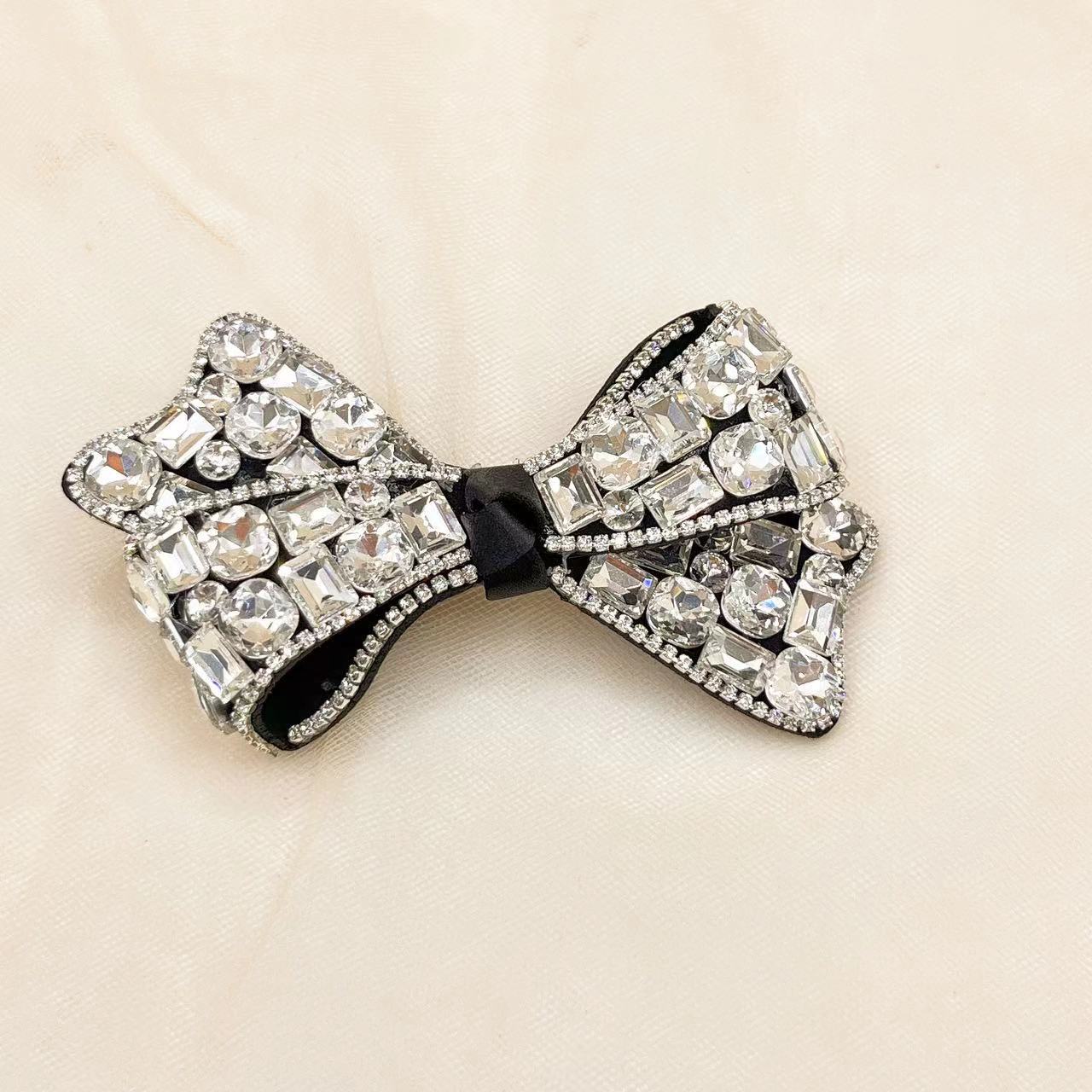 Diamond Bowknot Hair Clip Ponytail Holder Hair Tie - SHEFAV