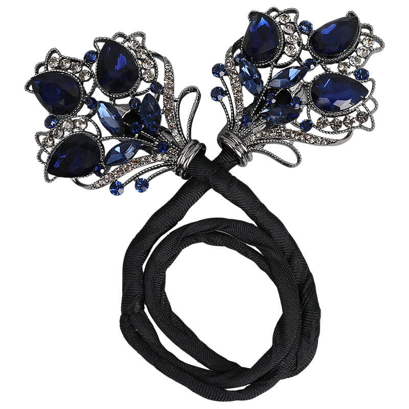 Handmade Tulip Crystal Ponytail Hairstyle Twist Clips