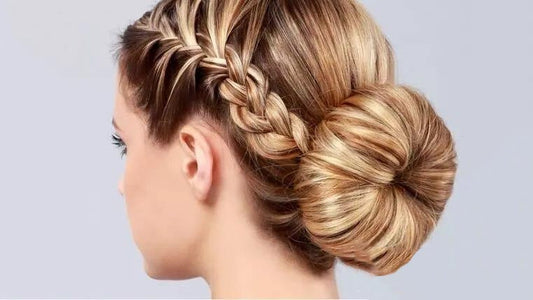 SheFav Easy & Elegant Low Bun with Braided Twists
