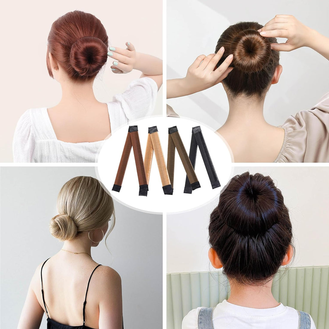Hair Bun Maker How to Use SHEFAV Flexible and Reusable Bun Maker