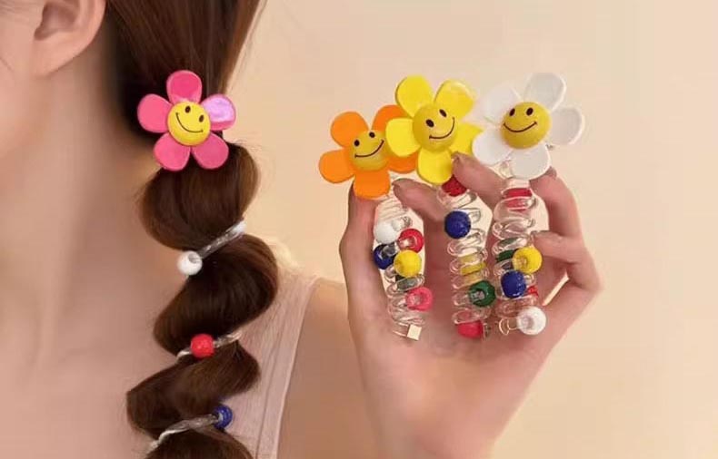 SheFav Phone Wire Hair Coil Styling Bands for Ponytail