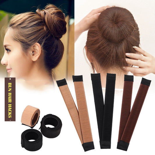 3PCs Easy Bun Hairstyle Maker Snap Roll DIY Bun Tool