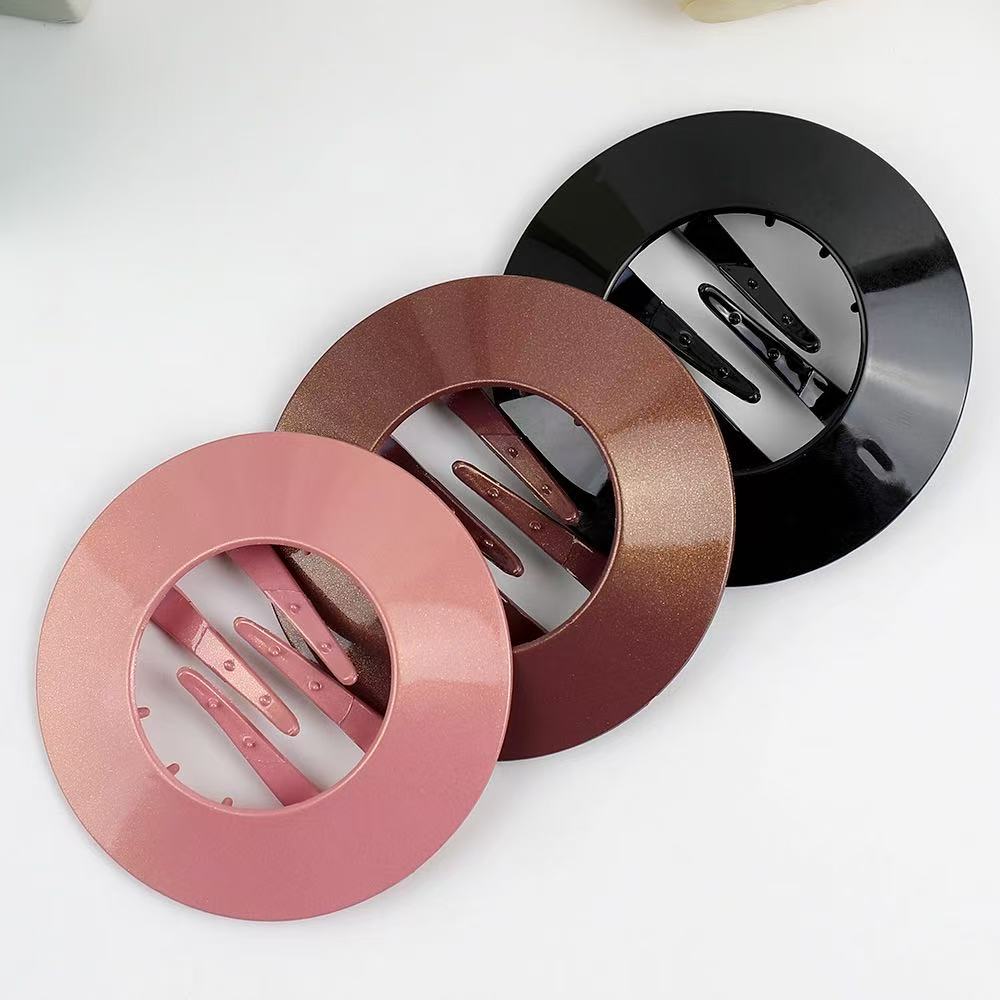 Strong Hold ABS Disc Hair Claw Clips for Updos