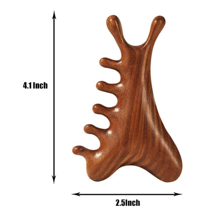 SheFav Versatile Natural Sandalwood Massage Comb