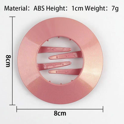 Strong Hold ABS Disc Hair Claw Clips for Updos