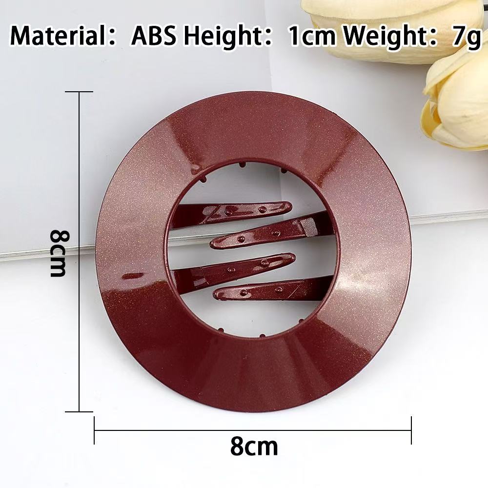 Strong Hold ABS Disc Hair Claw Clips for Updos