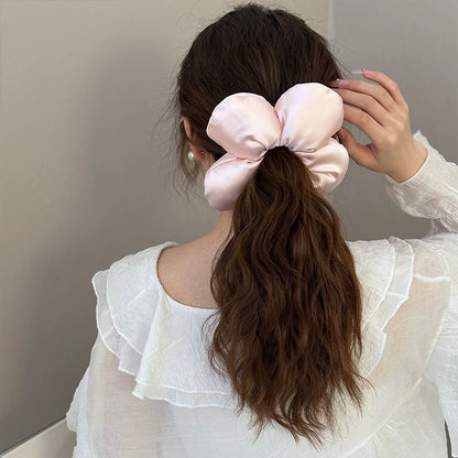 SheFav Large Bread Flower Elastic Hair Tie Scrunchies
