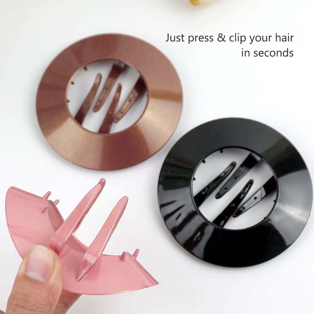Strong Hold ABS Disc Hair Claw Clips for Updos