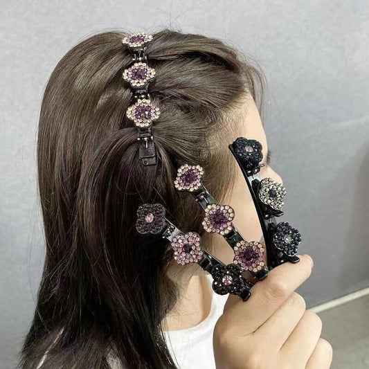 Cute Diamond Hair Claw Clips for Long Hair Styling Sectioning