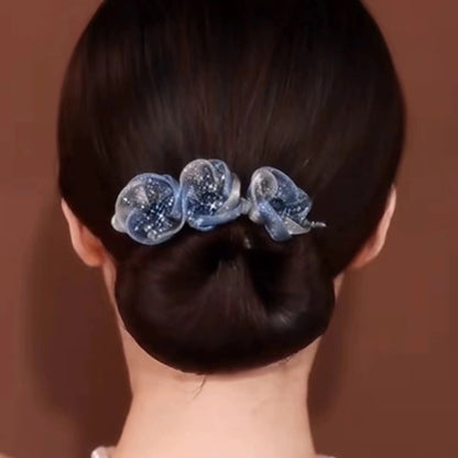 Flower Simple Updo Hairstyle Bun Tool Twist Hair Clips