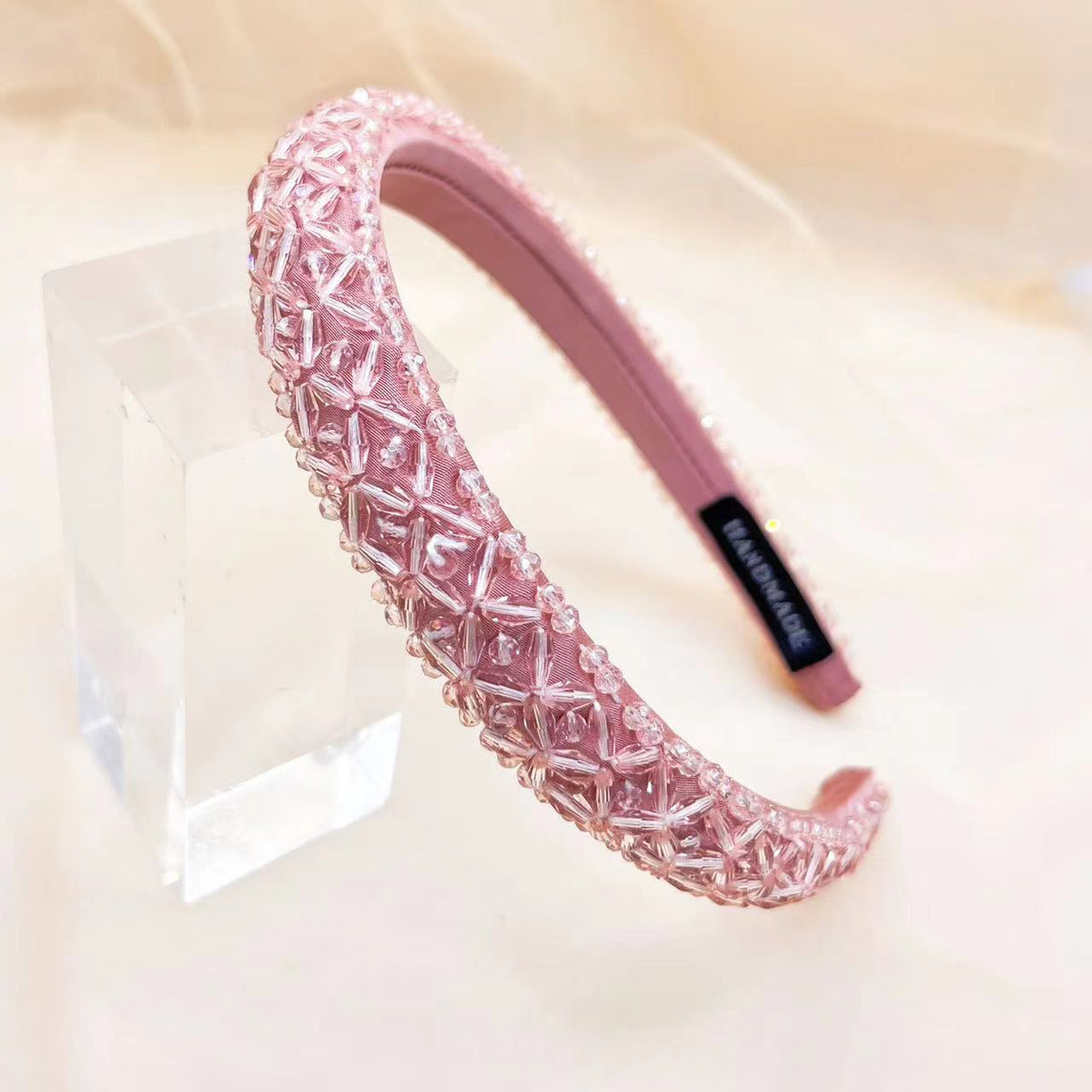 Crystal Beaded Handmade Headband Bridal accessories Beautiful flowers Crystal pearl headband  main image 3