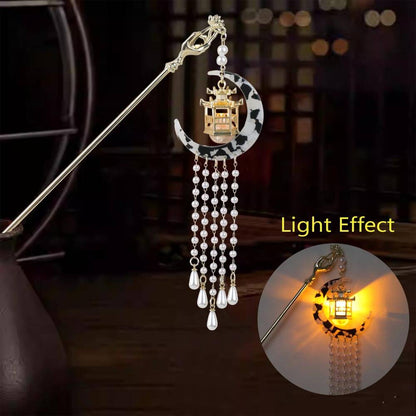 Moon Tassel Lantern Hair Clasp Hair Pin