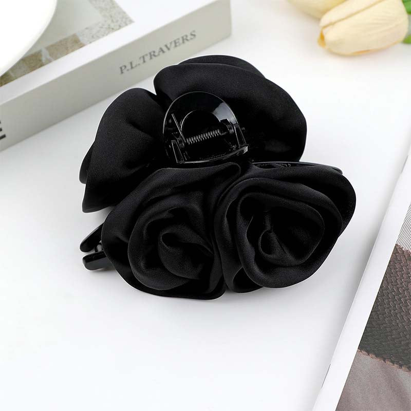 Large Handmade Rose Flower Hair Claw Clips
