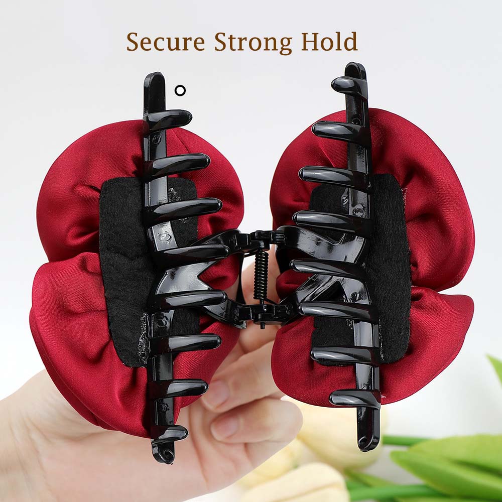 Large Handmade Rose Flower Hair Claw Clips