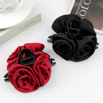 Large Handmade Rose Flower Hair Claw Clips