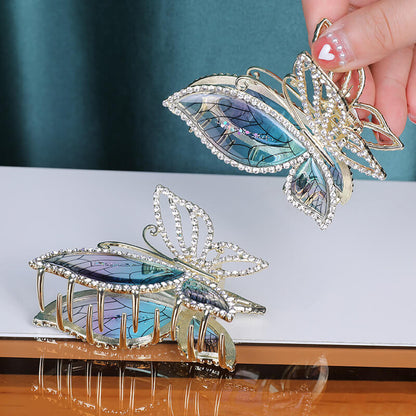 SheFav Diamond Butterfly Hair Claw Clips