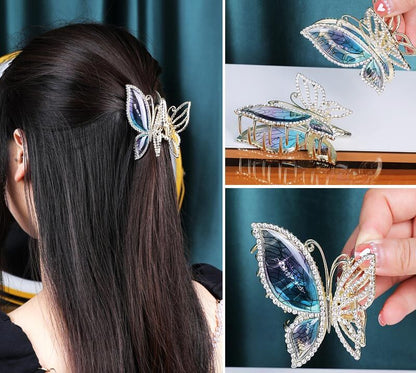 SheFav Diamond Butterfly Hair Claw Clips