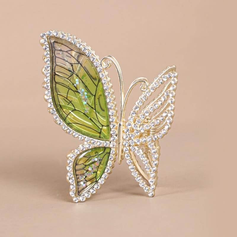 SheFav Diamond Butterfly Hair Claw Clips
