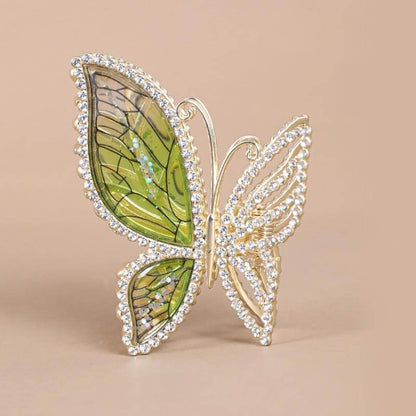 SheFav Diamond Butterfly Hair Claw Clips