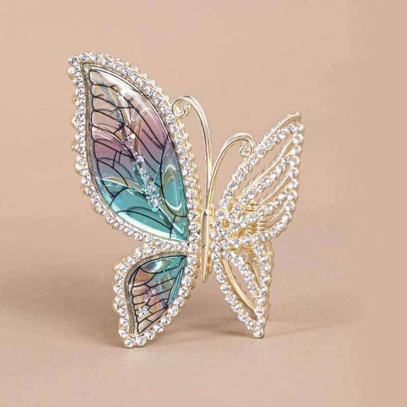 SheFav Diamond Butterfly Hair Claw Clips