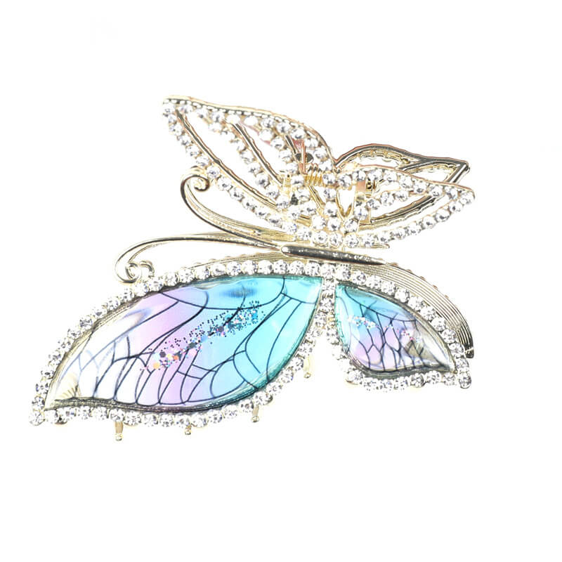 SheFav Diamond Butterfly Hair Claw Clips