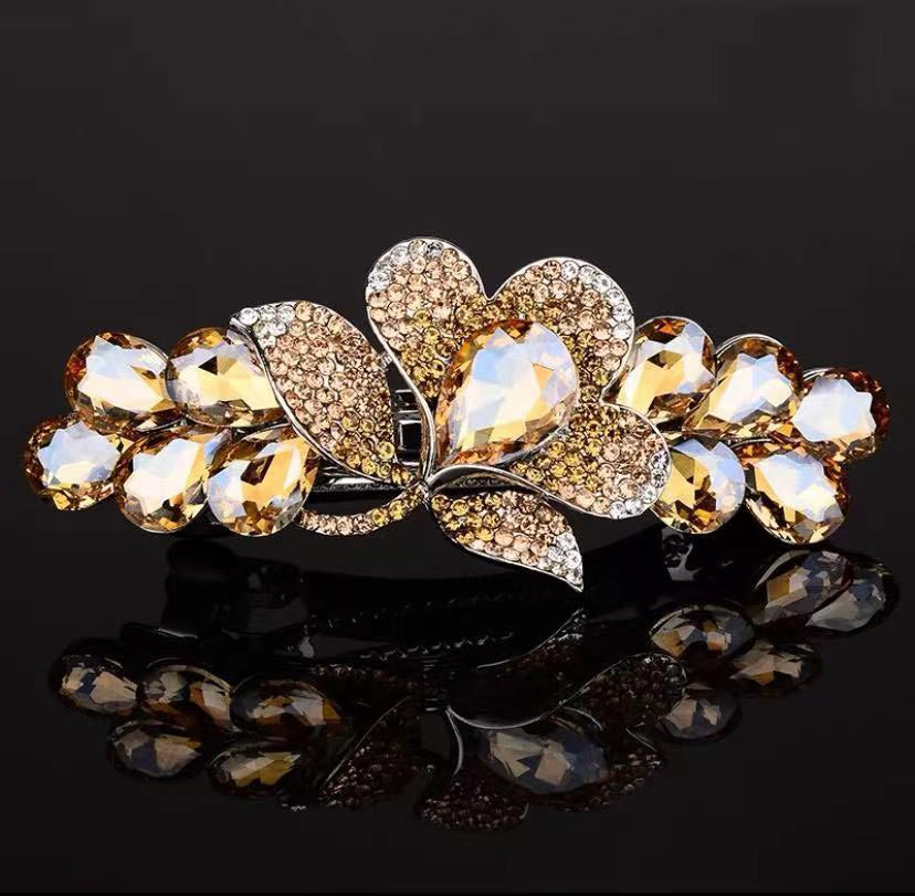 Handmade Flower Diamond Spring Hair Clips – SheFav
