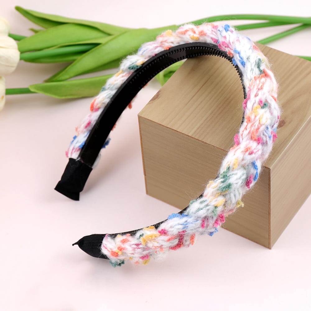 SheFav Handmade Mixed Color Woven headband