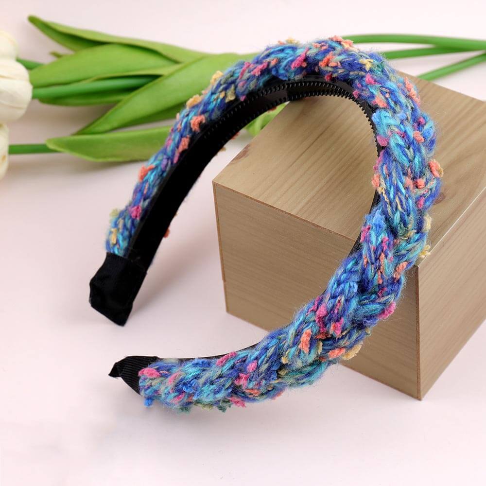 SheFav Handmade Mixed Color Woven headband