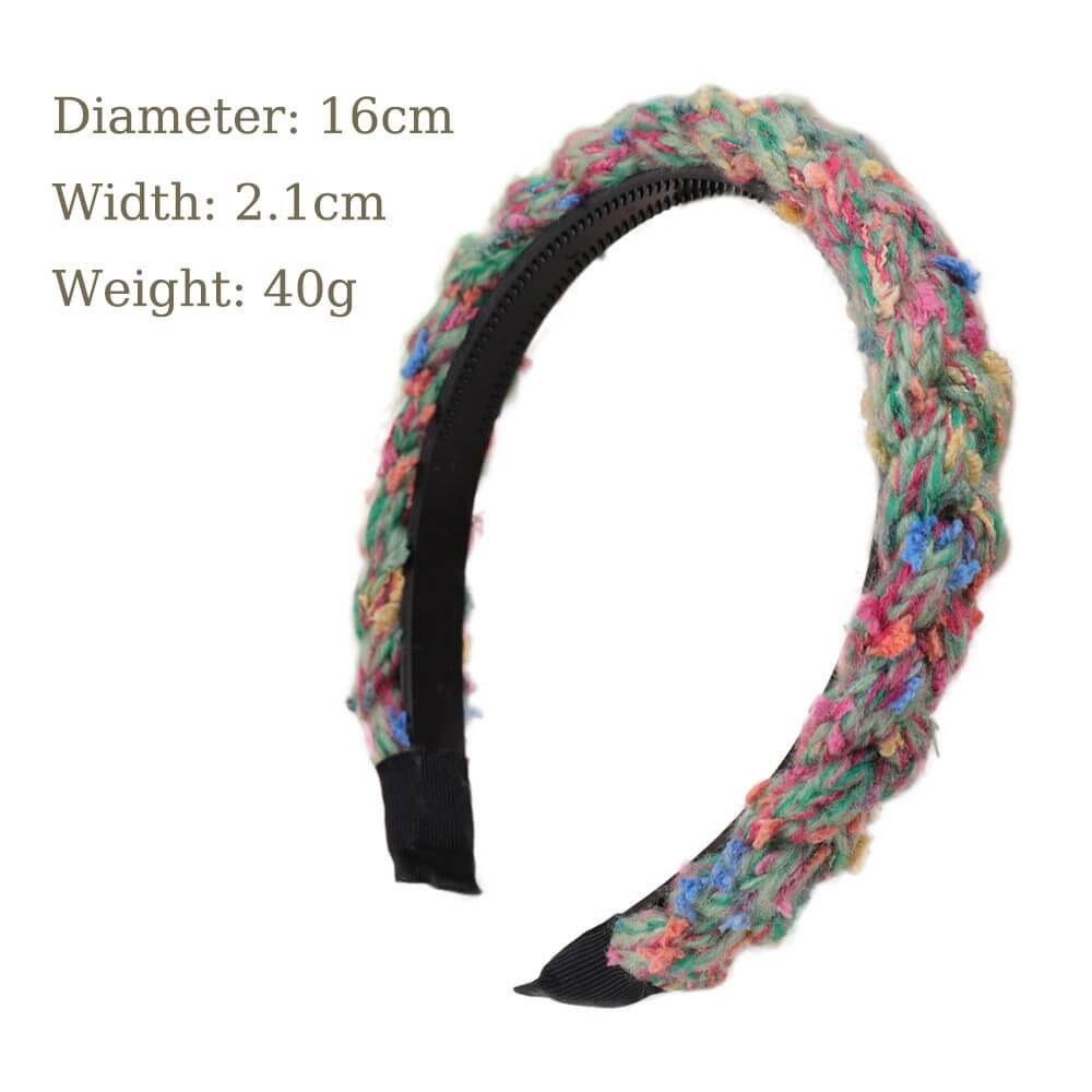 SheFav Handmade Mixed Color Woven headband
