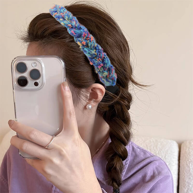SheFav Handmade Mixed Color Woven headband