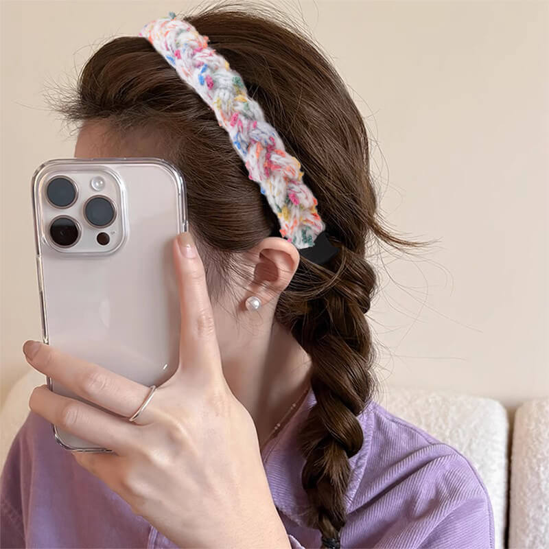 SheFav Handmade Mixed Color Woven headband