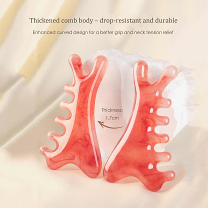 SheFav Multifunctional Natural Resin Massage Combs