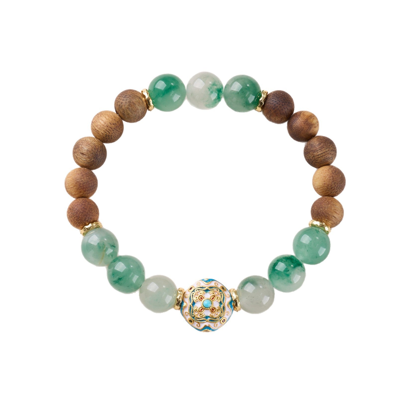 SheFav Natural African Emerald  Agarwood Bracelet