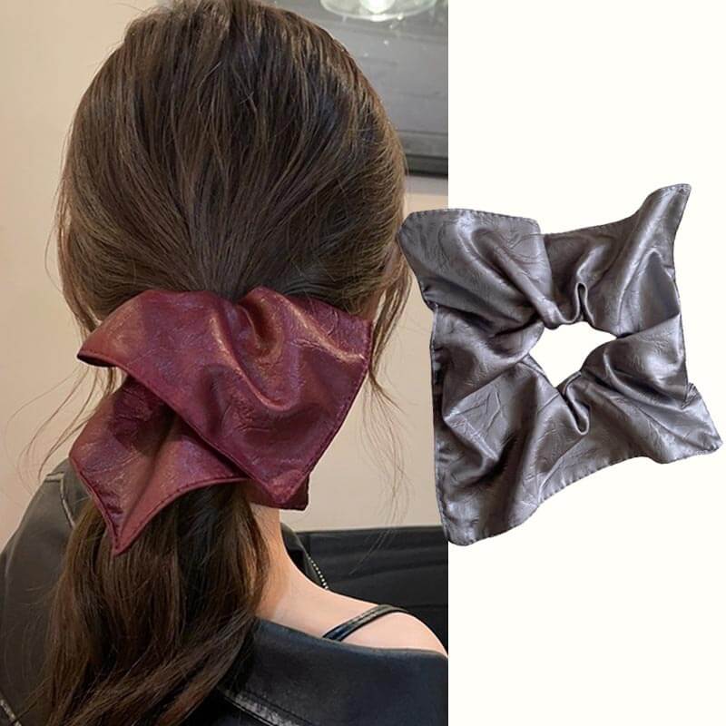 Square High Elastic Hair Tie Updo Scrunchies