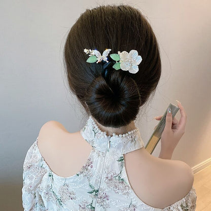 SheFav Flower Hair Bun Maker Updo Twist Hair Clips