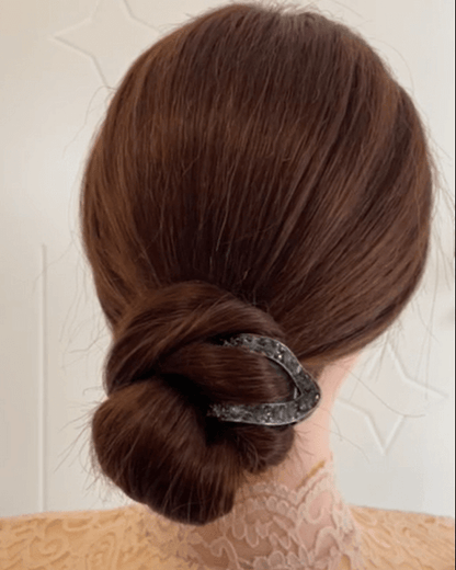 Stylish Diamond Hair Claw Clips Updo Holder