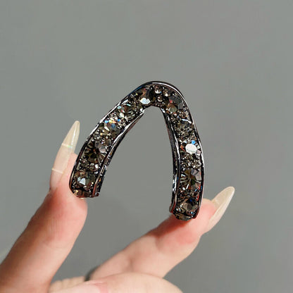 Stylish Diamond Hair Claw Clips Updo Holder