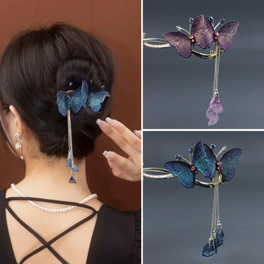 Vintage Butterfly Hair Claw Twist Hair Clip