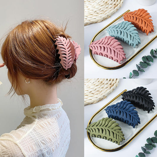 Vintage French Leaves Hair Claw Clips