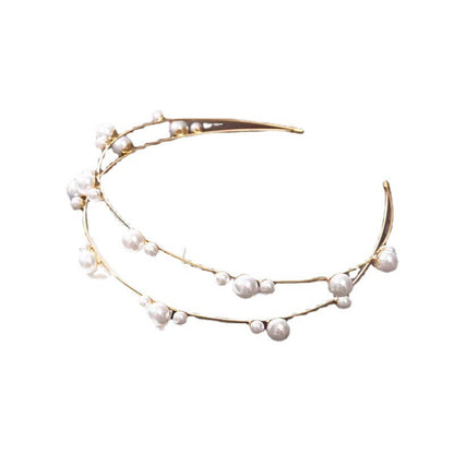 Vintage Handmade Pearls Headband